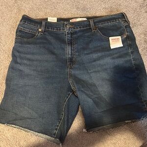 Signature by Levi Strauss Blue Bermuda Shorts